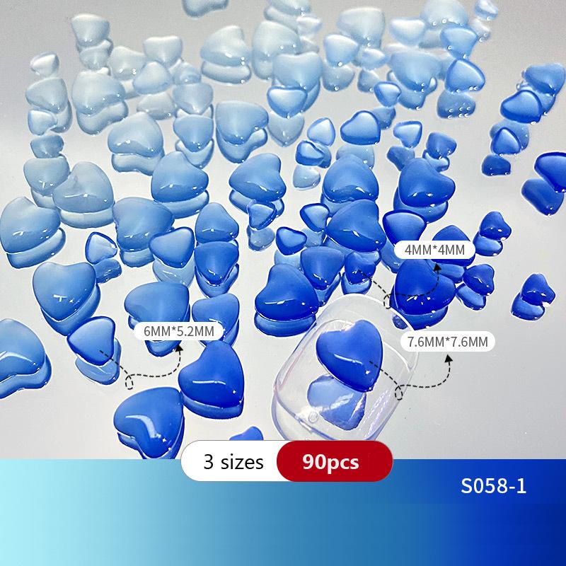 90 sztuk światło Uv zmiana koloru Flatback biżuteria do paznokci serce brzoskwinia łuk kamelia ozdoby do paznokci ozdoby do paznokci