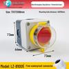 IP65 Waterproof Button Box with Emergency Stop & Indicator Light - 12345-Hole Plastic Enclosure