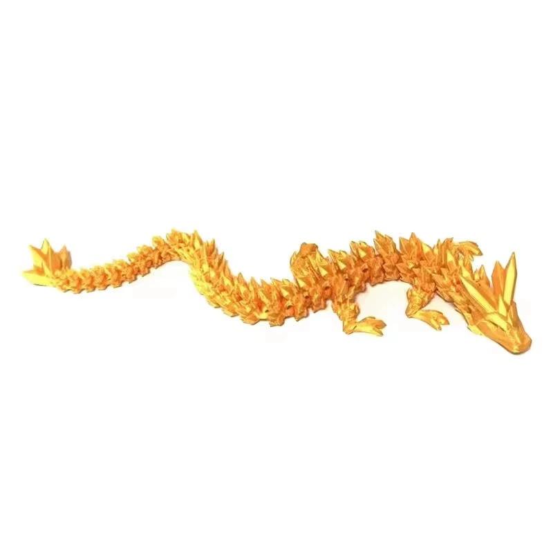 Statue de Dragon Divin, Veilleuse Dragon Sculpté Imprimée en 3D, Décoration d'Aquarium, Ornement de Bureau pour Chambre d'Adulte à Thème