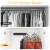 1PC Curved Metal Pants Hanger with 10 Clips - Space-Saving Closet Organizer for Yoga Pants, Trousers & Skirts