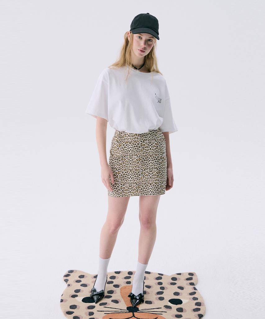 JUNEJUNE SPACE Vol11.Leopard Mini Skirt_Beige(Vol11.Leopard Mini Skirt_Beige)