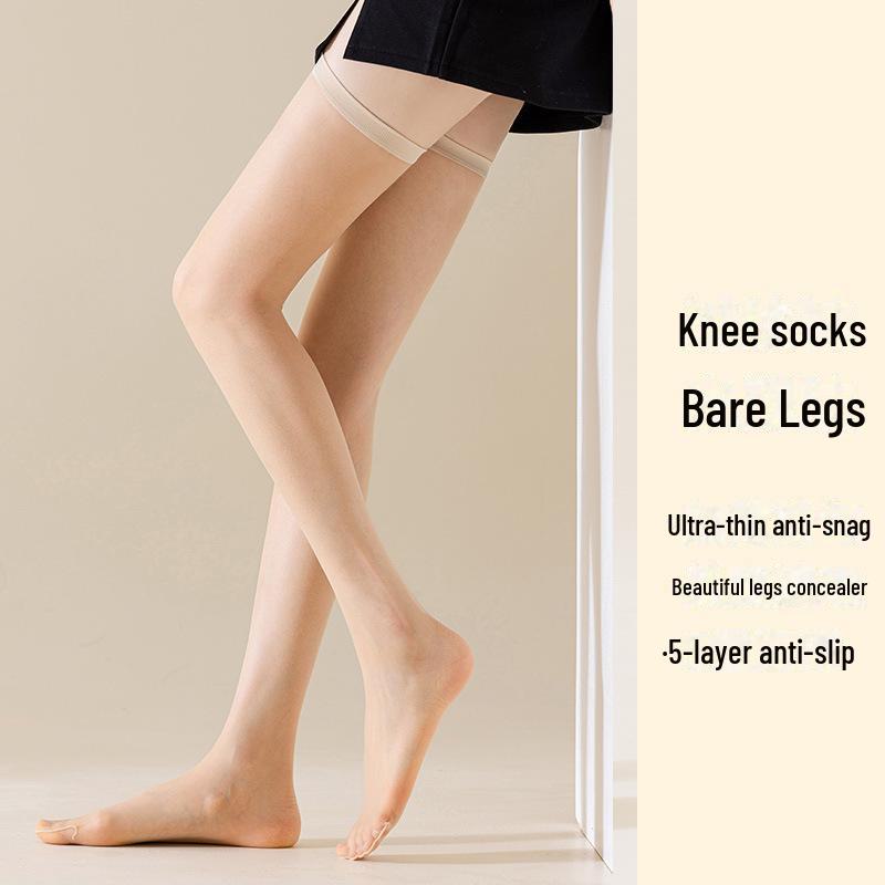 Women's Summer Invisible Anti-Snag Thigh-High Crystal Stockings