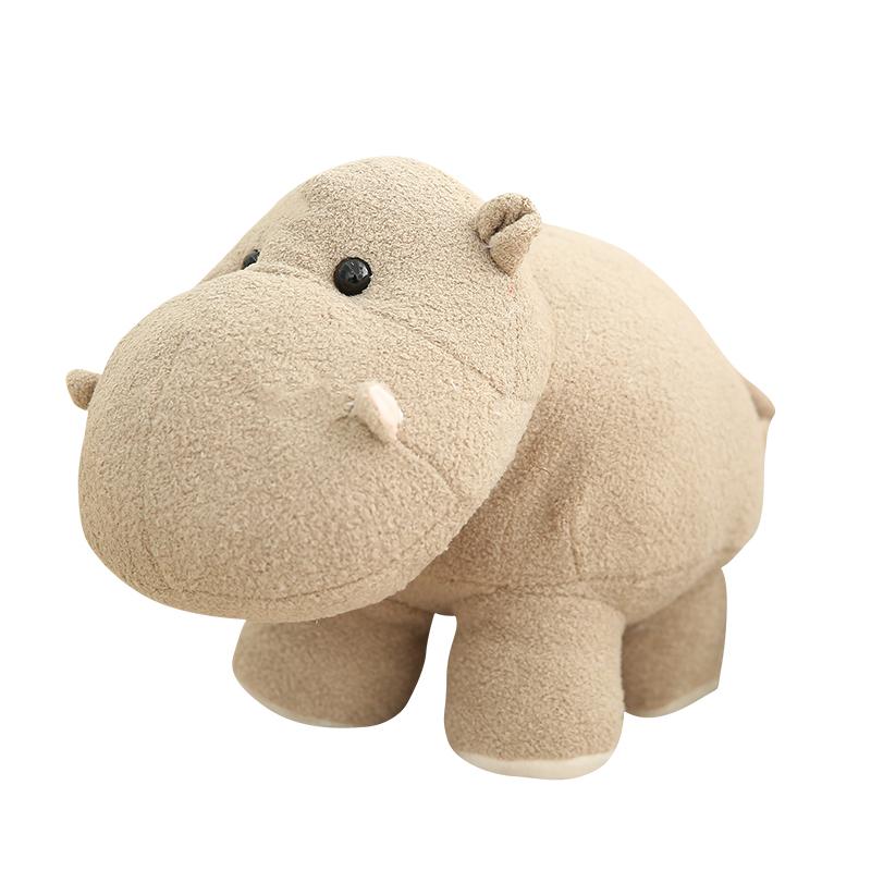 Simulation Elephant Hippo Plush Toy Soft Stuffed Cartoon Animal Doll Home Decoration Baby Kids Birthday Christmas Gift