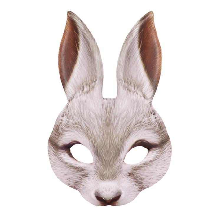 EVA Cosplay Bunny Mask Costume Adult Cosplay Mask Half Face Mask Costume
