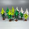 DIY  Pine Tree Model Kit - Snowy Christmas Tree Street Forest Compatible with Building Blocks & Assemble Particles
