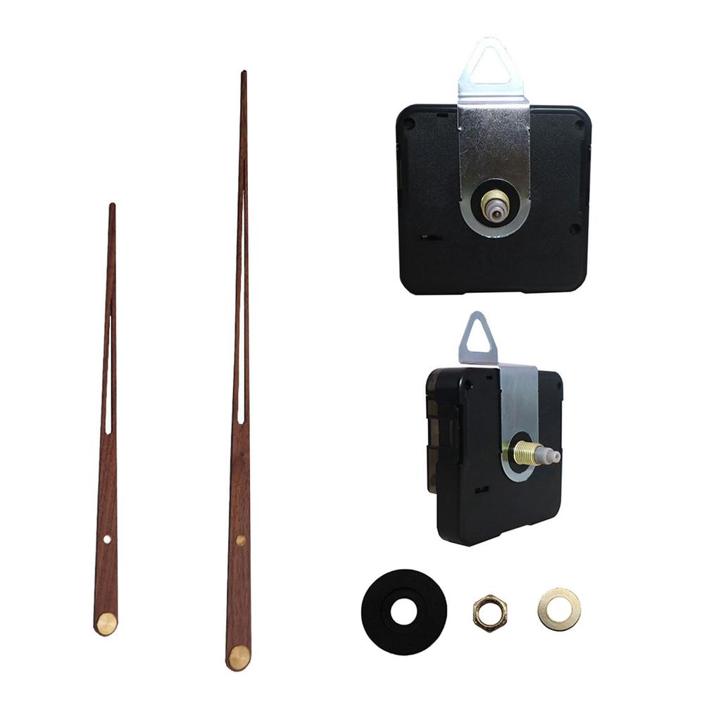 Clock Movement Set DIY Clock Repair Kits with Wood Hands High Torque Wall Clock Repairing Motor Replacement Accessories