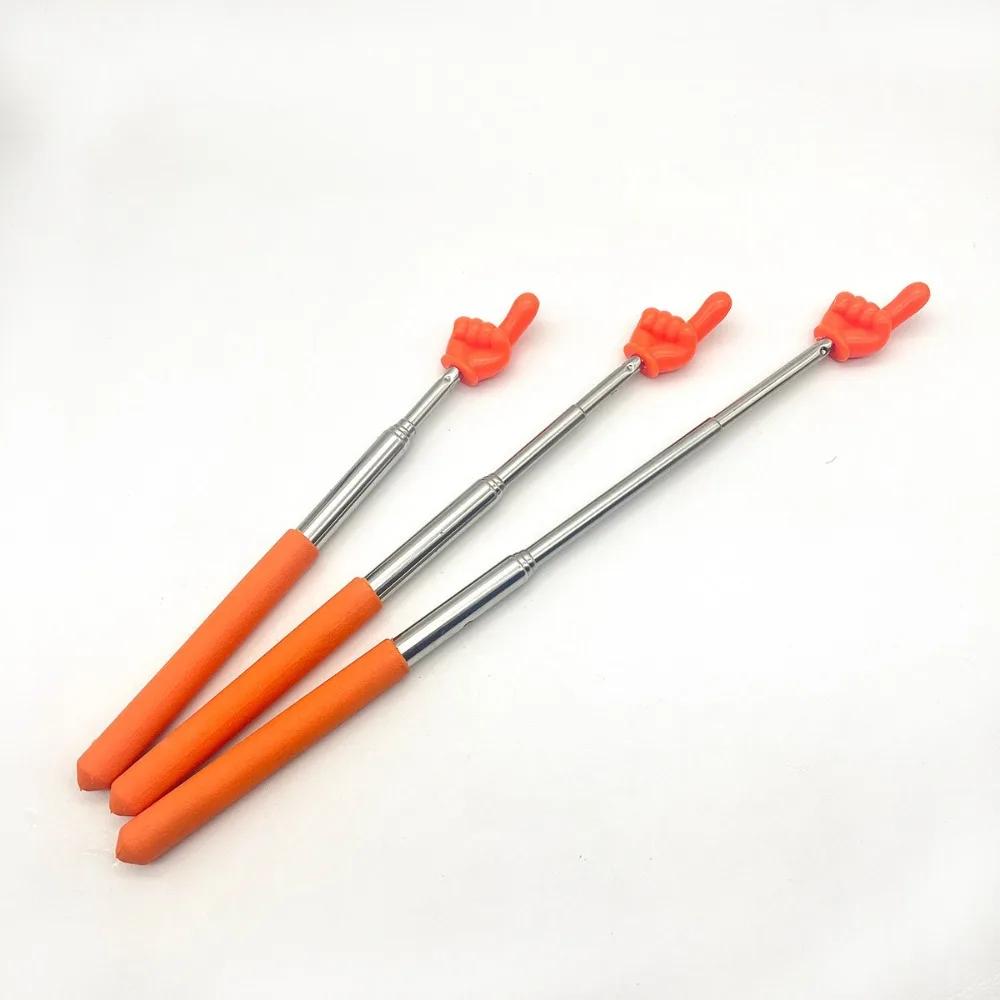 Professional Stainless Steel Teaching Pointer Telescopic Rod Finger Design Finger Reading Sticks Teaching Stick Teaching Tools