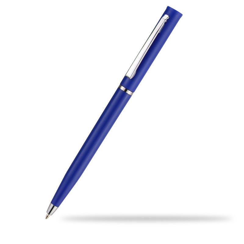 

Custom Black Twist-Action Ballpoint Pen with Logo - Simple Business Gift from Western China Blue