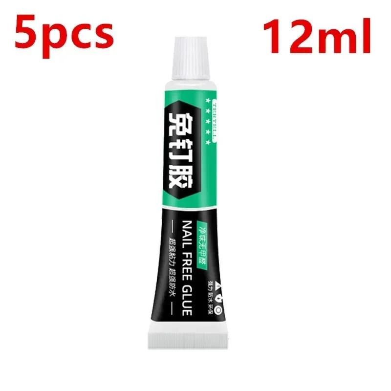 All-Purpose Glue Quick Drying Waterproof Extra Strong Sealant Powerful Nail Free Adhesive Fix for Plastic Glass Metal Ceramic
