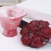 Creative Jewelry Organizers And Candy Storage Silicone Mold With Lid 3d Bouquet Jewelry Holder Mold For Home Decorations