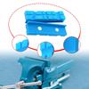 2 Pieces Vise Jaw Pads Bench Covers Multi Groove Textured Inserts for Clamping,