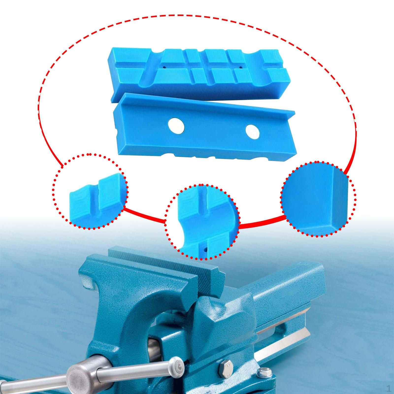

2 шт. накладки на губки тисков, накладки на верстак, многопазовые текстурированные вставки для зажима, 5inch