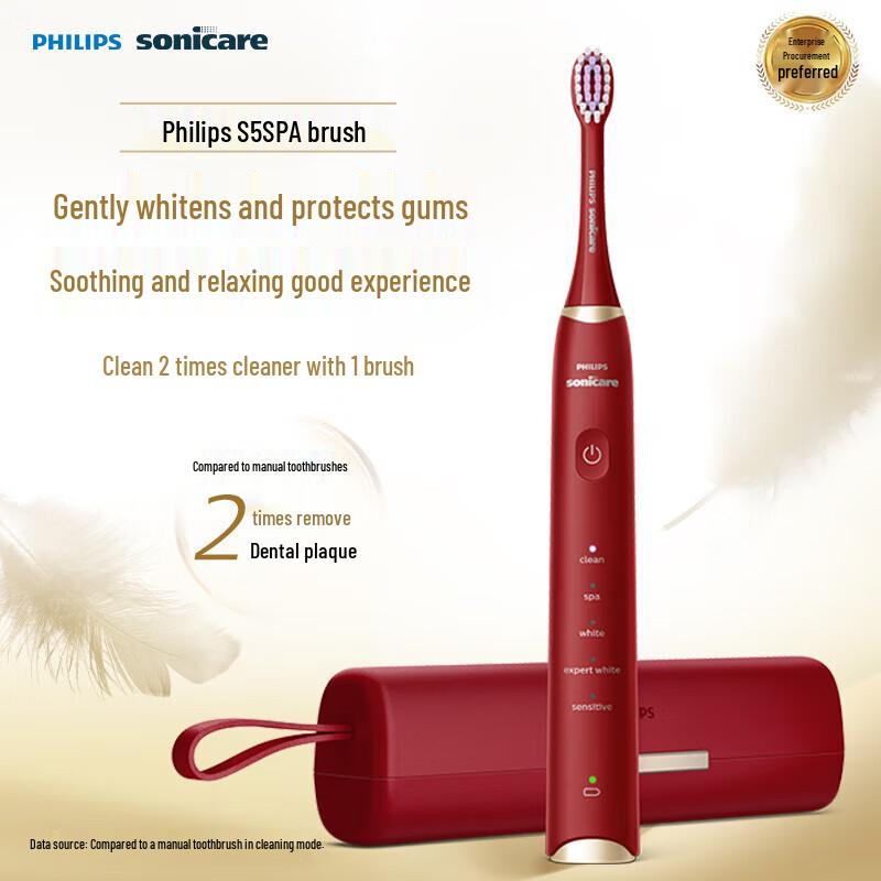

Philips S5 Sonic Electric Toothbrush with 5 Modes HX2491/02