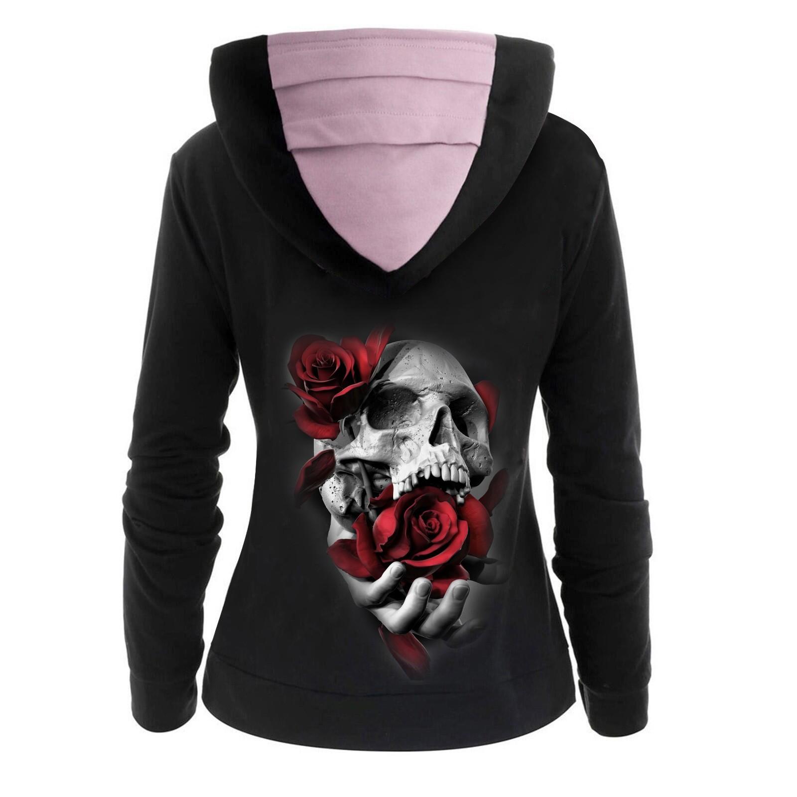 

Женская мода Повседневная толстовка с капюшоном с принтом бабочки Топы Толстовка XXXL красный