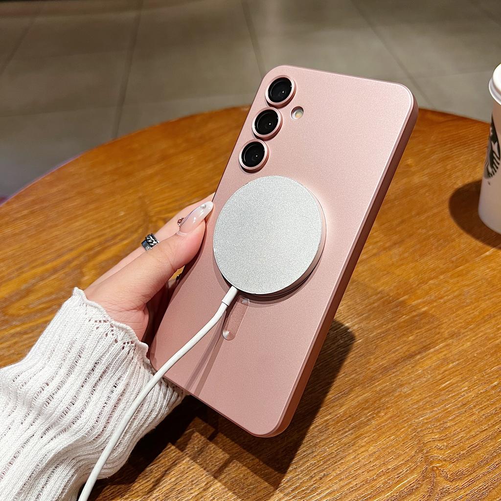 Luxury Magnetic Soft TPU Phone Case For Samsung A17 A56 A36 A26 A16 A06 A55 A35 A25 A15 A05 S A54 A34 A24 A14 Magsafe Cover