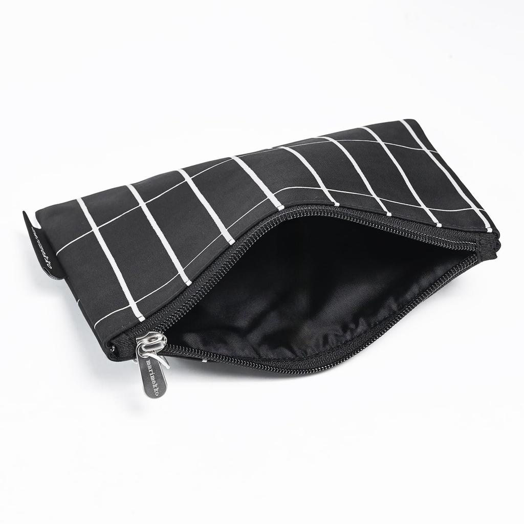 Marimekko Slim Cosmetic KAIKA Pieni 70893 070893 Scandinavian Design 070893 Pouch, Tiiliskivi, Black, 910, [Product Code 910]