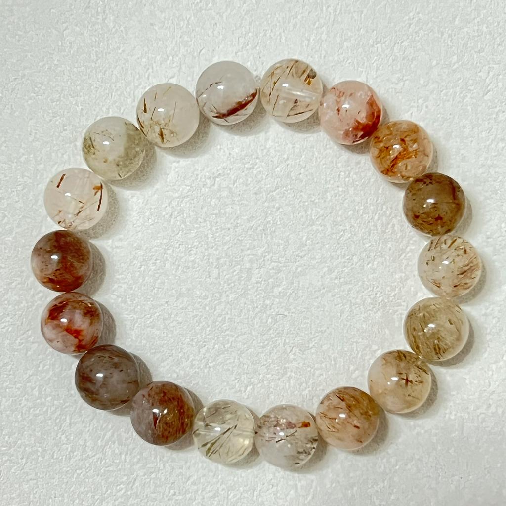 Women Natural Crystal Beaded Bracelets 8mm 10mm 12mm Round Yoga Bead Stretch Bangle Handmade DIY Jewelry Gift
