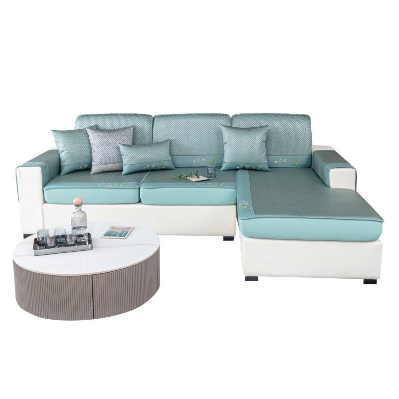 Wormwood Mosquito-Proof Sofa Hat Summer Summer  New Solid Wood Leather Full Cover Cloth Towel Rattan Mat Cool Cushion