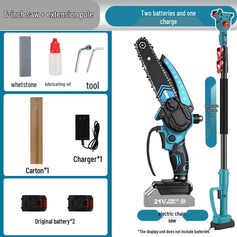 Rechargeable Telescopic Electric Pruning Chainsaw and Handheld Garden Shears