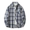 Herenhemd, losvallend, met lange mouwen, casual, zwart, oversized, zacht, voor de lente en herfst.
