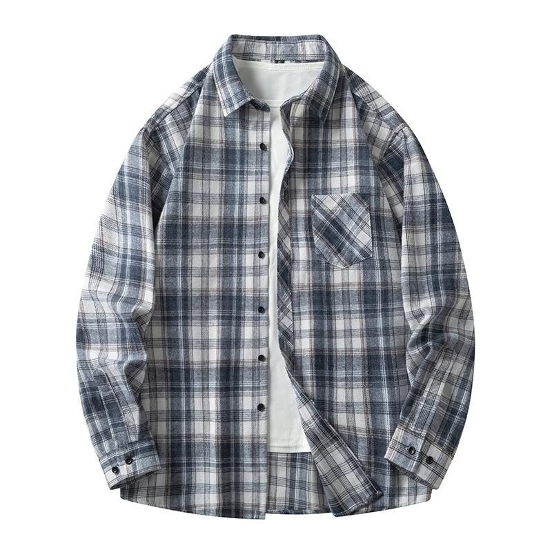 Herenhemd, losvallend, met lange mouwen, casual, zwart, oversized, zacht, voor de lente en herfst.