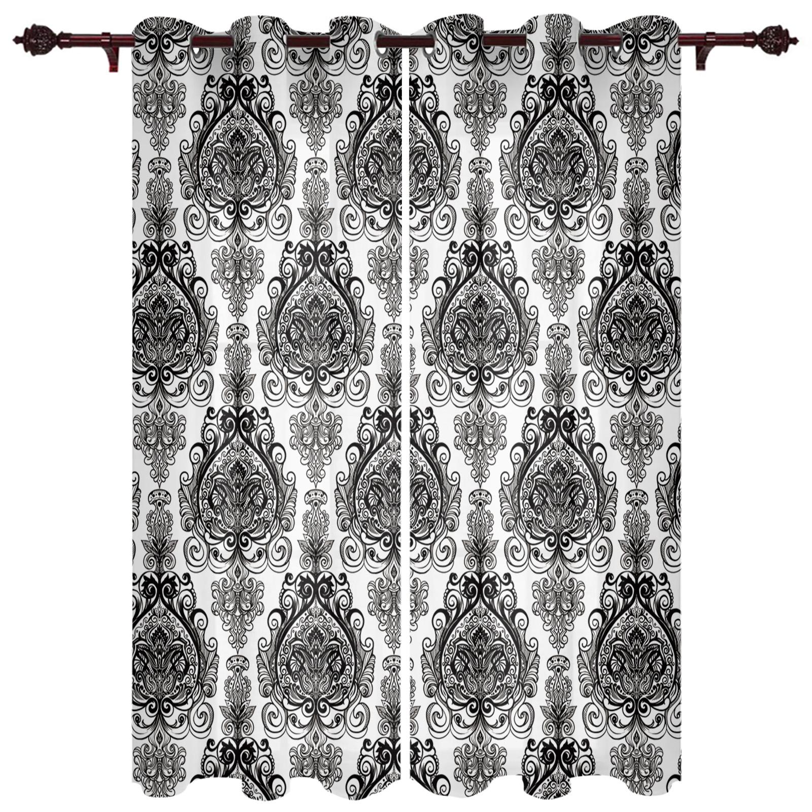 Черно-белый узор в стиле барокко — фото 7