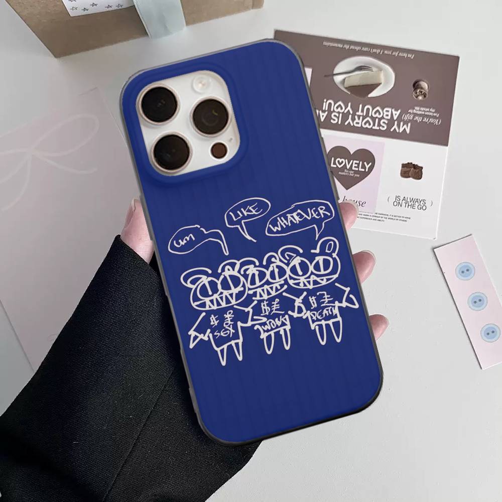 R-Radiohead Rock Band Phone Case For IPhone 17 16 15 14 13 12 11 Pro Plus Pro Max Soft Stripe Cover