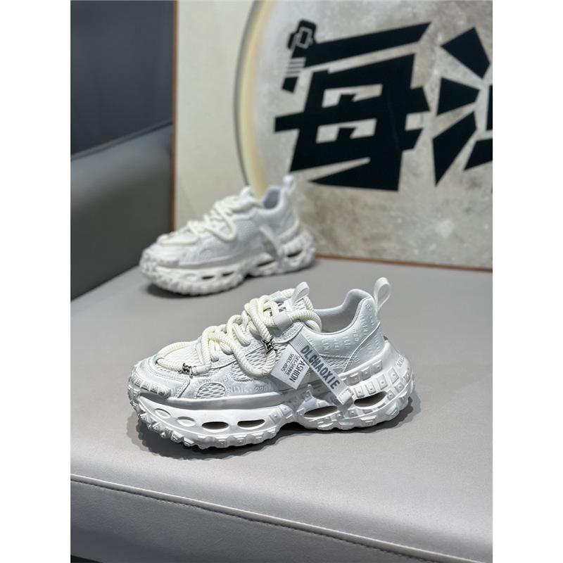 Summer New Low-top Mesh Breathable and Comfortable Casual Thick-soled Lace-up Dad Shoes Dl