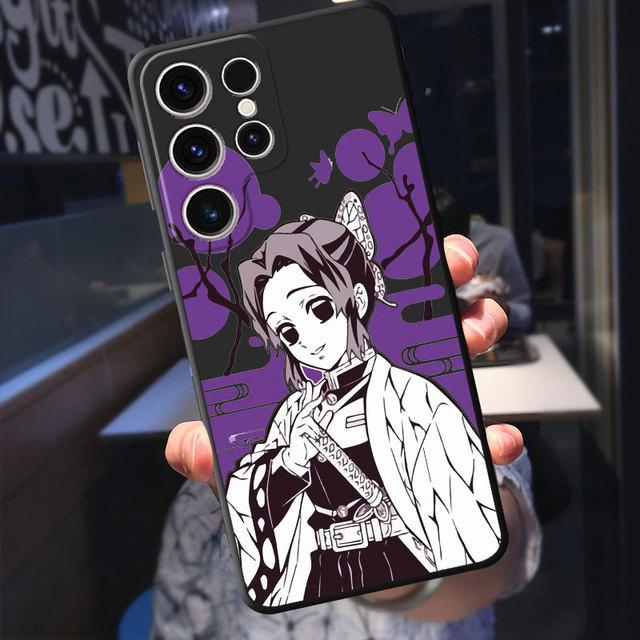 Japan Anime Kurama Dämon Slayer Fall für Samsung Galaxy S21 S23 Ultra 5g S8 S7 S10e S20 Fe S22 plus S10 S9 Schwarz Soft Cover