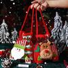 Large Knitted Santa Backpack Christmas Candy Doll Bag Decoration