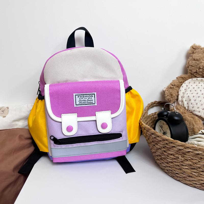 Stylish Korean Version Ins Children's Backpack With Colorful Letter Design For Kids Aged 3 To 5 Years