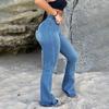 Ladies' Casual Jeans Trend Casual Fashion Straight Leg Loose Jeans
