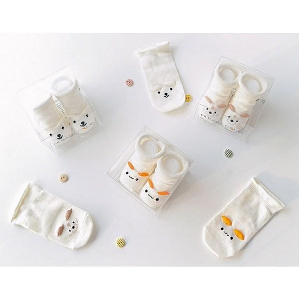 Hi Baby Club Bamboo Character Socks 3-piece Set, Korean Baby Products