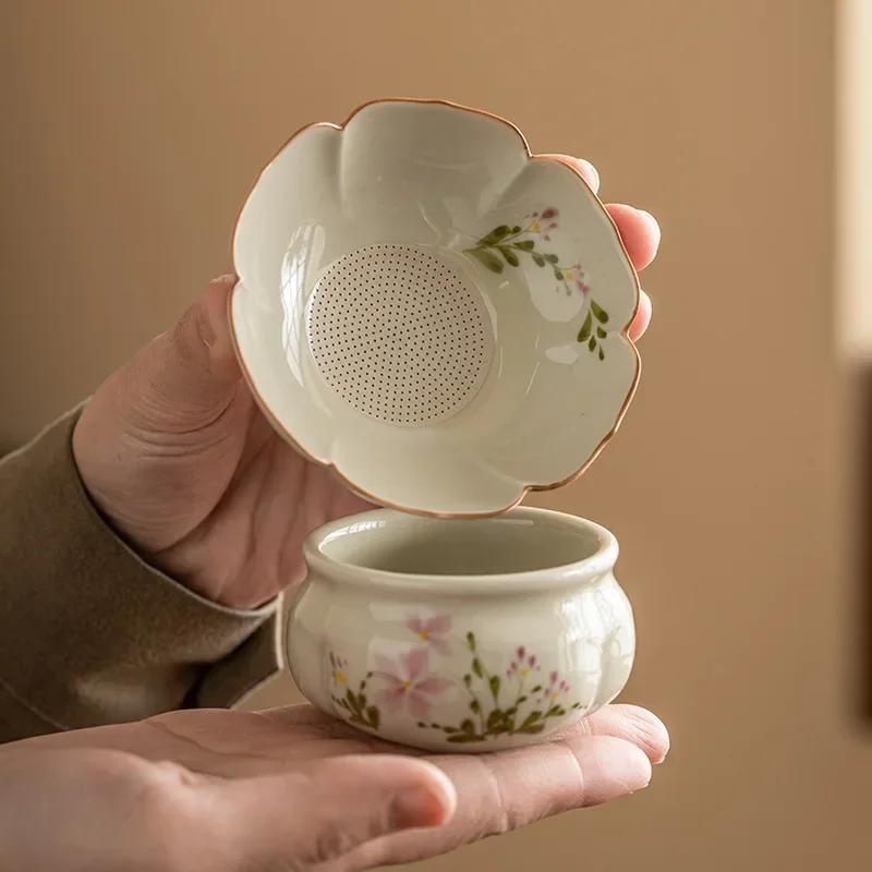 Cuilv Wenzhu Tea Leakage Filter Set Ceramic Filter Chinese Tea Making Kung Fu Tea Set