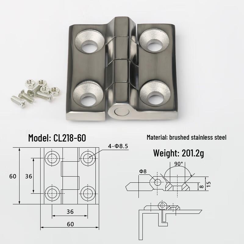 Zinc Alloy Industrial Hinge
