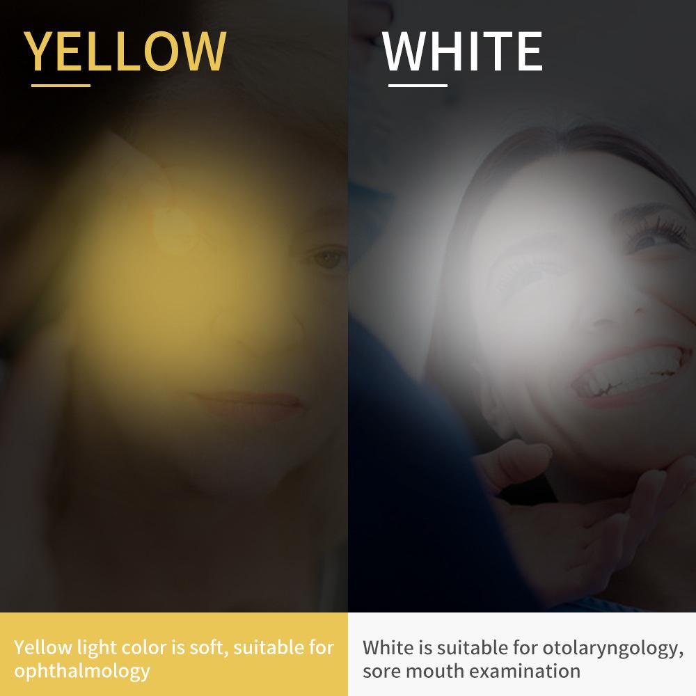 LED Flashlight Portable Pocket Emergency Light Mini Flashlights Yellow+White First Aid Pen Light Small Torch Doctor Nurse