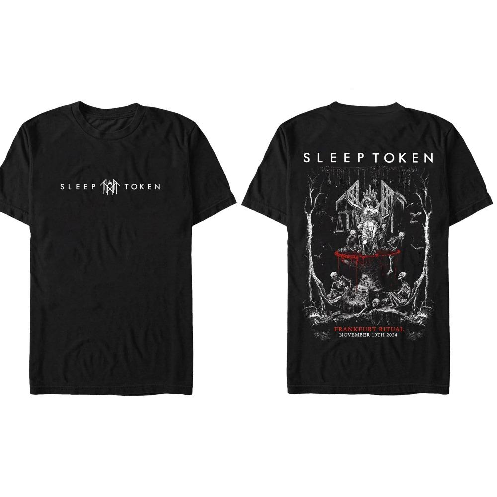 

Футболка Sleep Token Metal Band из хлопка, унисекс, для мужчин и женщин, для фанатов, с коротким рукавом, модная брендовая летняя повседневная футболка XXL