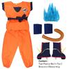 Kids Anime Son Goku Cosplay Costumes Krillin Training Clothes Superhero Outfits with Super Saiyan Wig Comic Con Party Costume