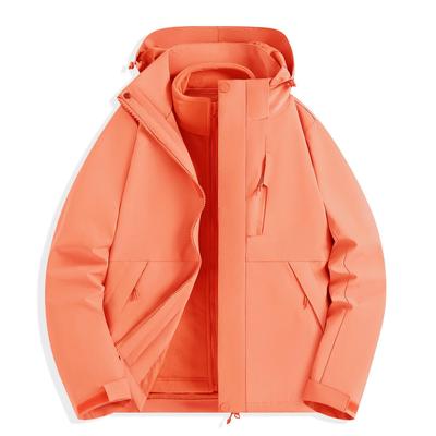Waterdichte Winddichte 3-in-1 Afneembare Jas voor Dames & Heren - Losse Pasvorm, Grote Maten, Herfst/Winter Bergbeklimmingsuitrusting
