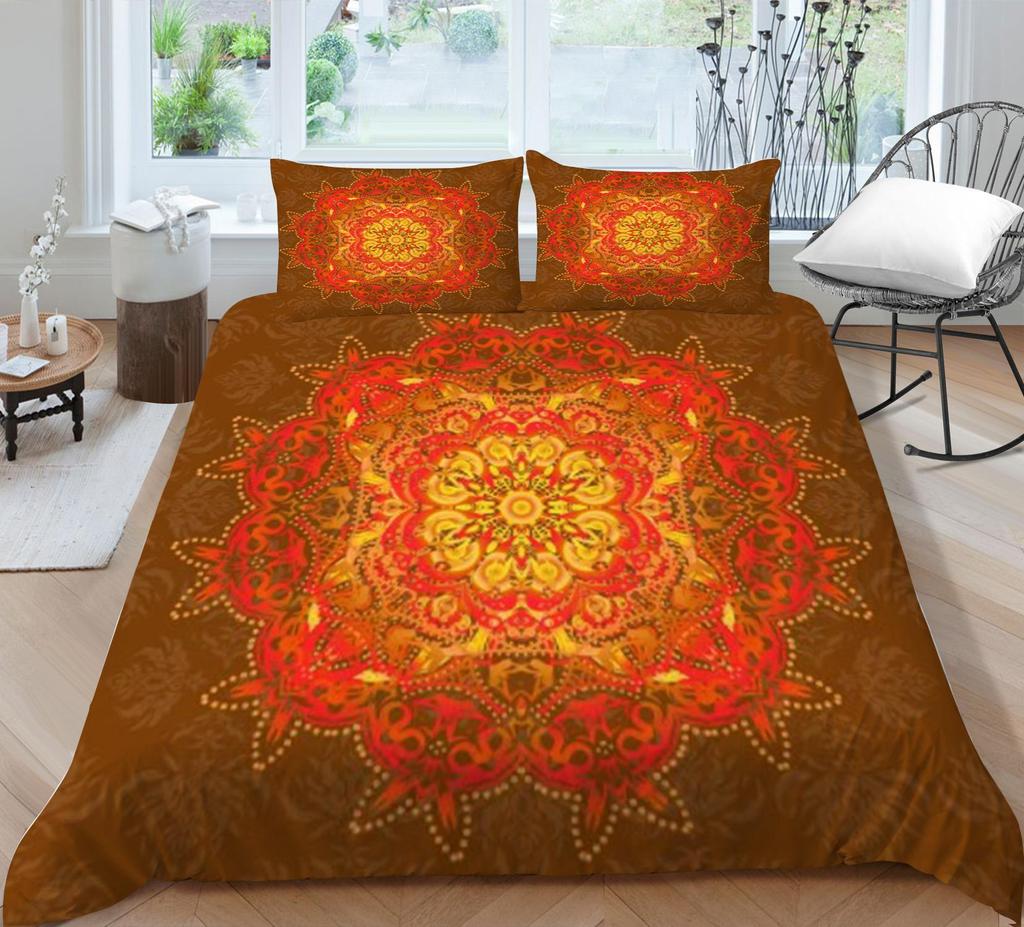 Bohemian Duvet Cover Fashion Bedding Cover Polyester Quilt Cover Queen Size Bedding Luxury Home Textiles Bed Set