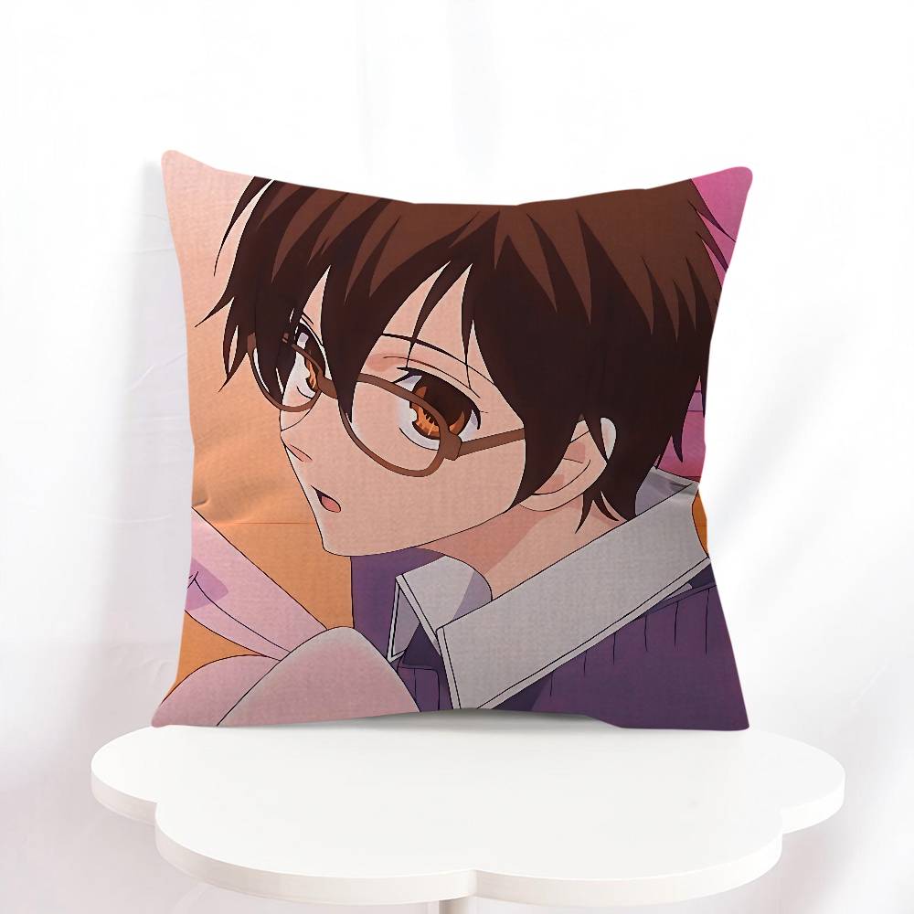 

H-Haruhi Fujioka Cartoon Cushion Cover 30x50 Polyester Sofa Cushions Decorative Throw Pillows Home Decoration Pillowcover 16x16Inch