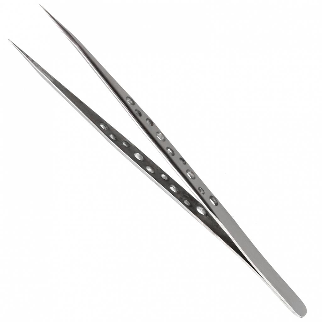 Tweezers Stainless Steel Straight Tip 124-140mm 1pcs