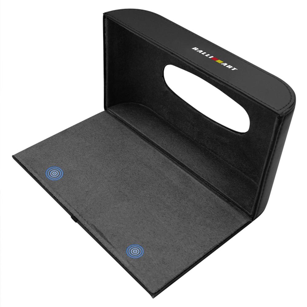 cwznhv1 Car Tissue Box Suede Paper Drawer Center Console Armrest Box For Mitsubishi Asx Lancer Pajero 4 Outlander 3 L200 Ex10 Colt