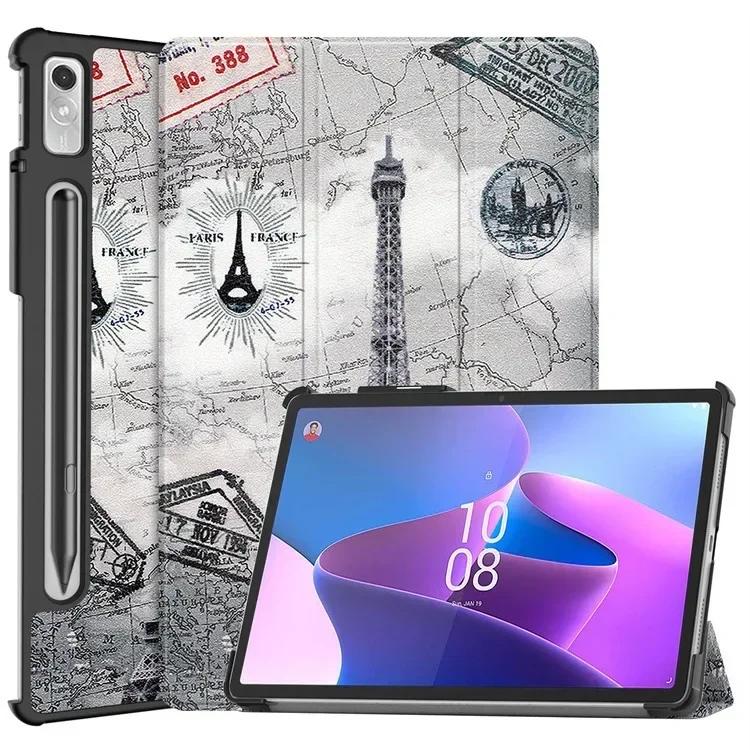 For Lenovo tab P12 12.7 Case Magnetic Tri-Folding PU Leather Stand Tablet Cover for Xiaoxin Pad Pro 12.7 12 7 inch TB371FC