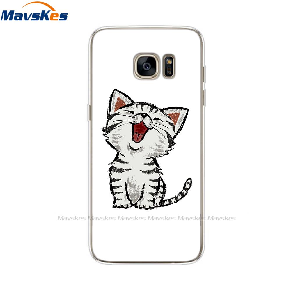 Custodia in Silicone Cartone Animato Per Samsung Galaxy S7 Custodie Cover Fiore Morbido TPU Custodia per Telefono Per Samsung S7 edge G930F G930FD G930W8 Funda