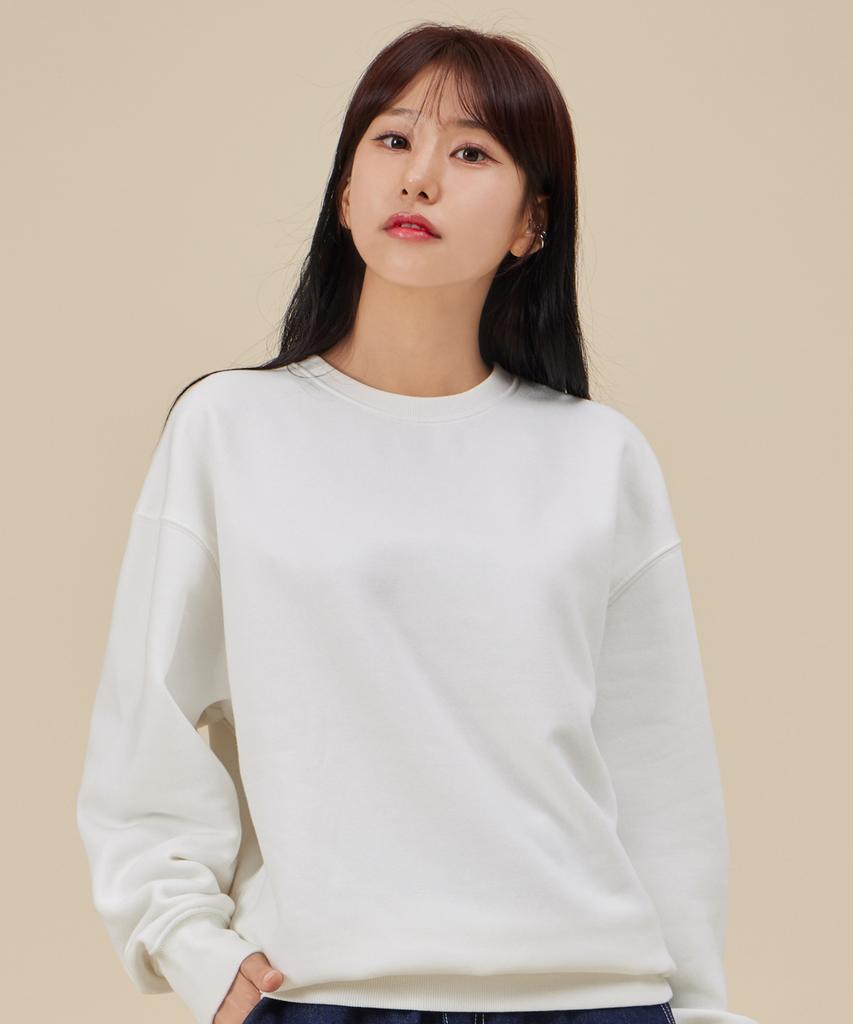 ASTRAL PROJECTION Basic Loose Fit Sweatshirt_White