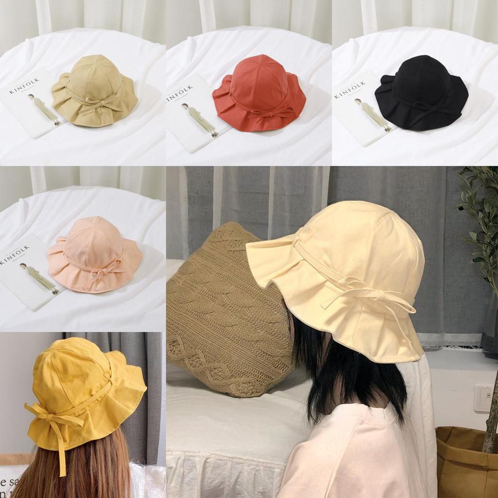 Cotton Sun Hat For Women With Short Brim And Ruffle Edge For Beach And Outdoor Activities