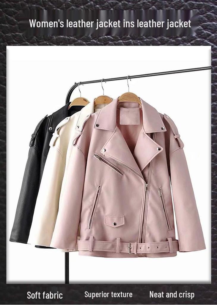 2026 European-Style Women's Oversized Leather Jacket - Autumn New Arrival