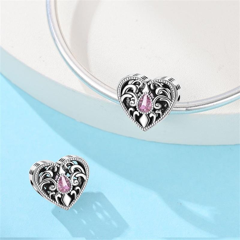 Copper Crown Shrimp Crab Charms Beads Butterfly Turtel Heart Birthday Pendants Fit Bracelet Jewelry Gifts Marking