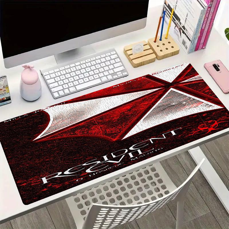 Resident Evil Theme Mouse Pad, Non Slip Rubber Base, Multifunctional Office & Home Decor, Perfect for Workspace Personalization.